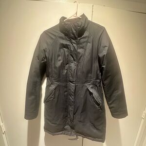 The North Face HyVent Puffer Parka Jacket Hooded Goose Down Womens Size: S Black